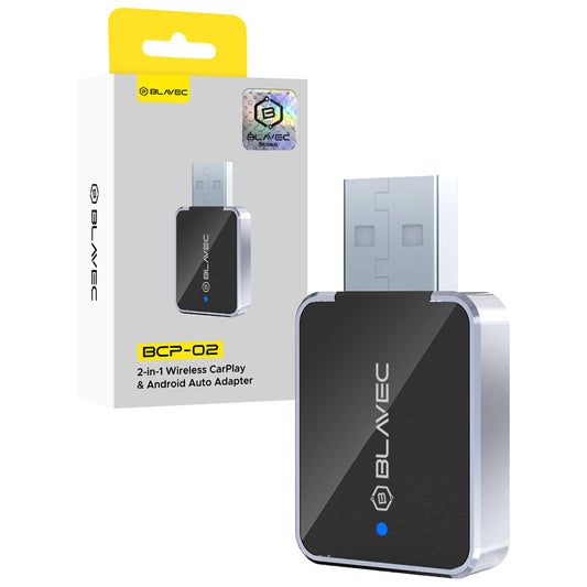 Adaptador Carplay / Android Auto Wireless Blavec BCP-02 para Apple iPhone / Série Android