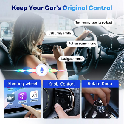 Adaptador Carplay / Android Auto Wireless Carlinkit HD2CP Pro para Apple iPhone / Série Android