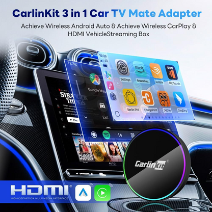 Adaptador Carplay / Android Auto Wireless Carlinkit HD2CP Pro para Apple iPhone / Série Android