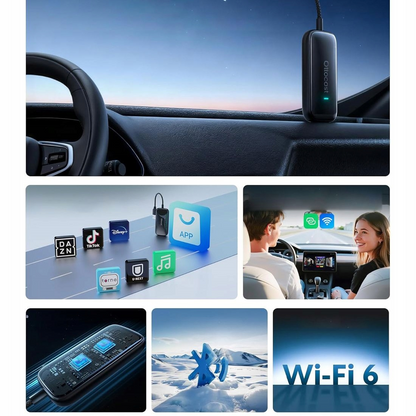 Adaptador Carplay / Android Auto Wireless Ottocast Play2Video Ultra para Apple iPhone / Série Android CA515-T