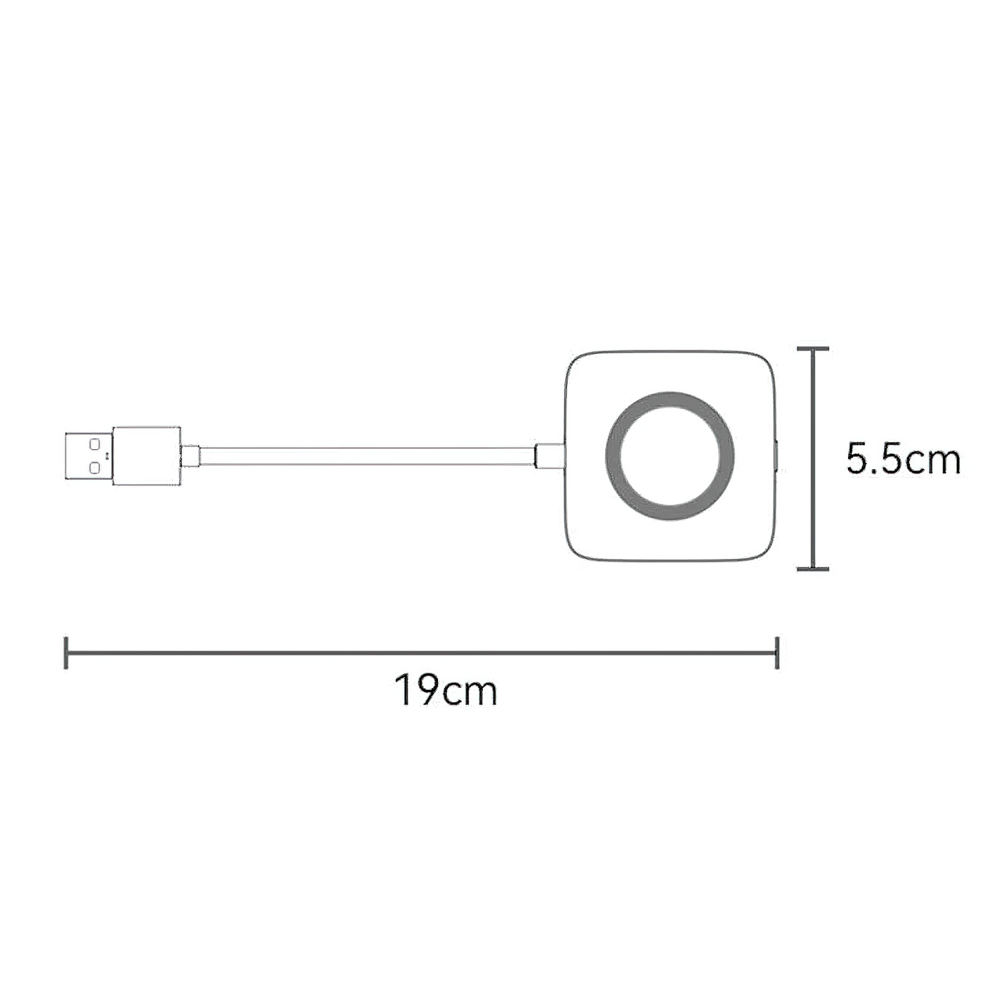 Adaptador Carplay Wireless Yesido KM23 para Apple iPhone Series