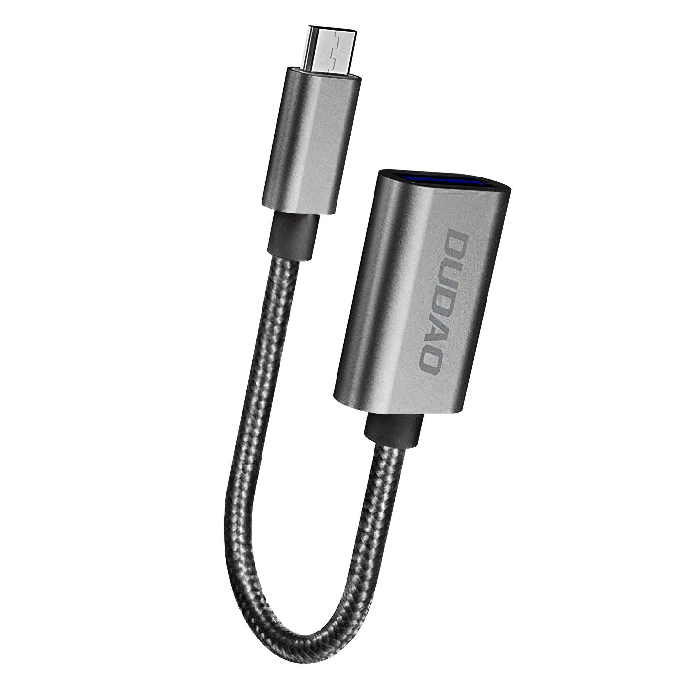 Adaptador Dudao L15M microUSB para USB-A OTG, preto