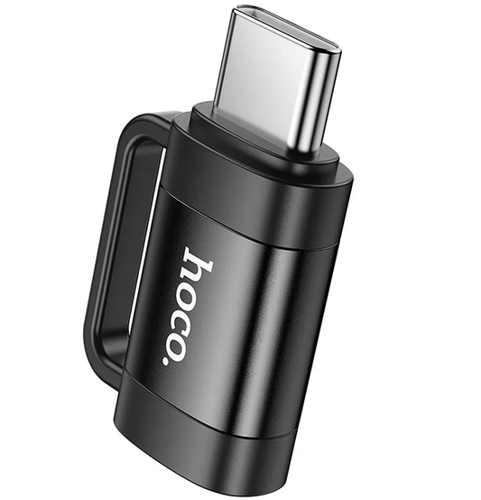 Adaptador de Dados e Carregamento Lightning - USB-C HOCO UA31E, Preto