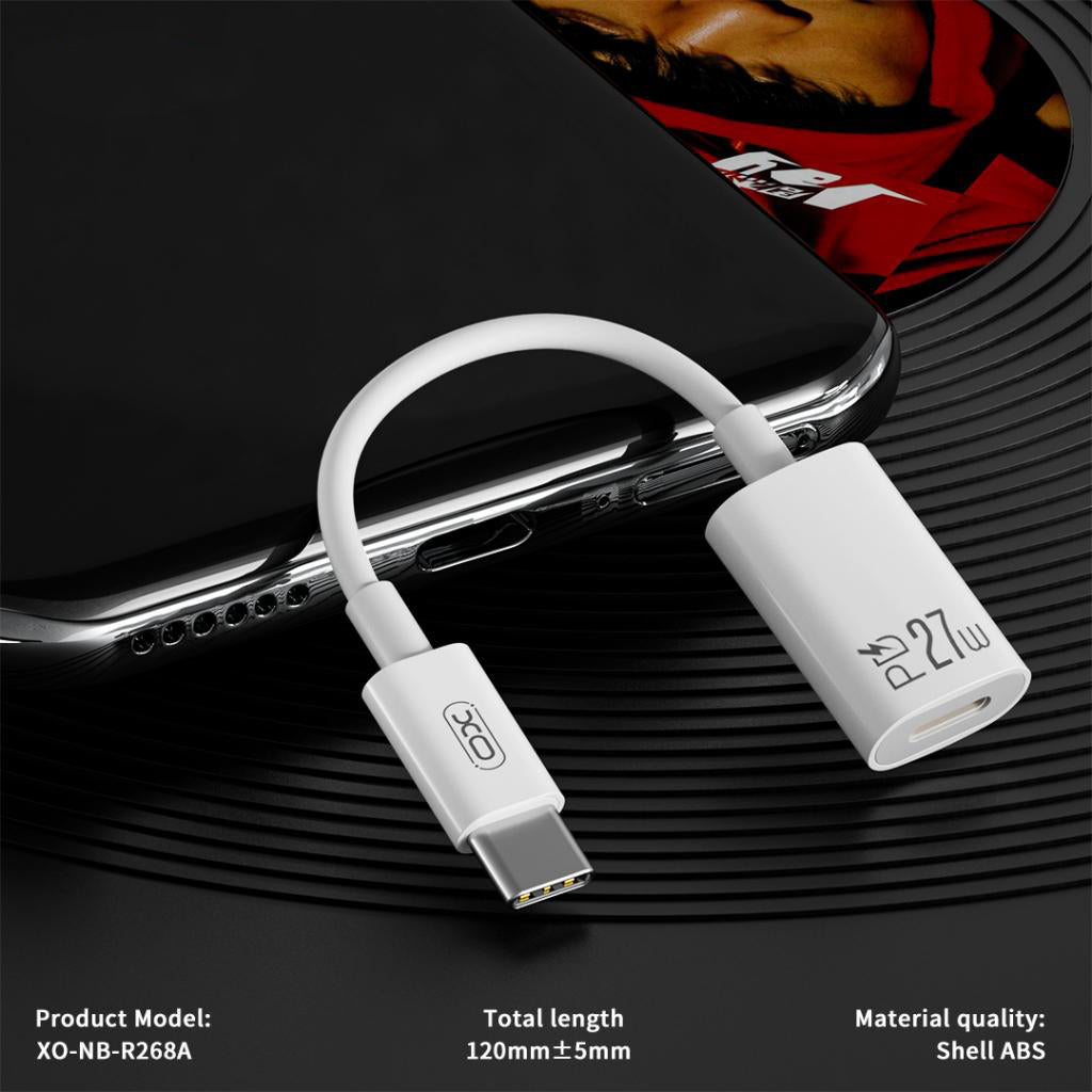 Adaptador de Dados e Carregamento USB-C - Lightning XO Design NB-R268A, Branco