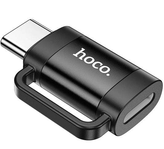 Adaptador de Dados e Carregamento Lightning - USB-C HOCO UA31E, Preto