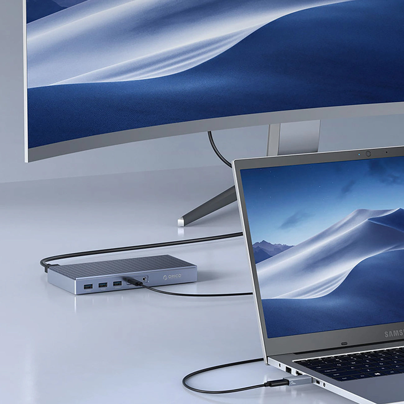 Adaptador de Dados e Carregamento USB-C - USB-A Orico AH-AC10, Cinzento