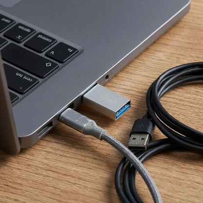 Adaptador de Dados e Carregamento USB-C - USB-A Blue Star, Branco