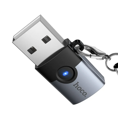 Adaptador de Dados e Carregamento USB-C - USB-A HOCO UA46B, Cinzento