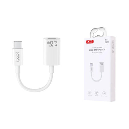 Adaptador de Dados e Carregamento USB-C - Lightning XO Design NB-R268A, Branco