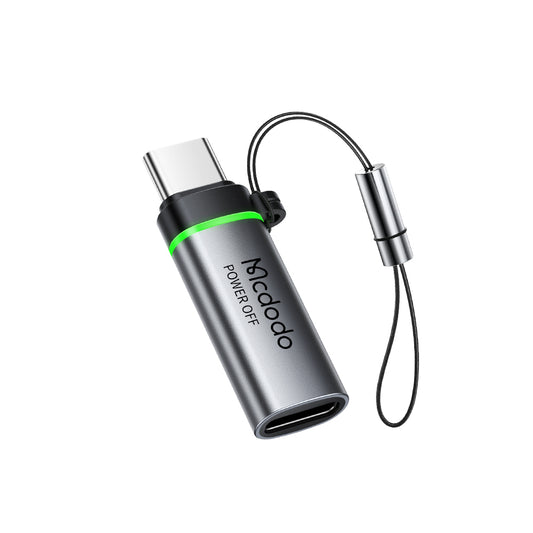 Adaptador de Dados e Carregamento Lightning - USB-C McDodo OT-6010 Power Off, Preto