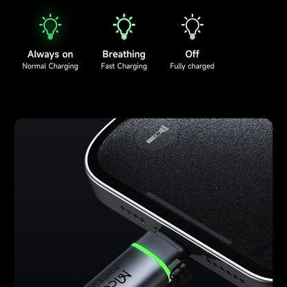 Data and Charging Adapter Lightning - USB-C McDodo OT-6010 Power Off, Black