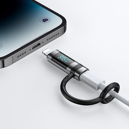 Adaptador de Dados e Carregamento USB-C - Lightning McDodo OT-2610 Pigeon Display, Preto