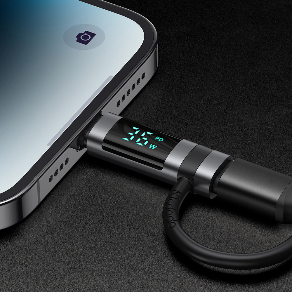 Adaptador de Dados e Carregamento USB-C - Lightning McDodo OT-2610 Pigeon Display, Preto