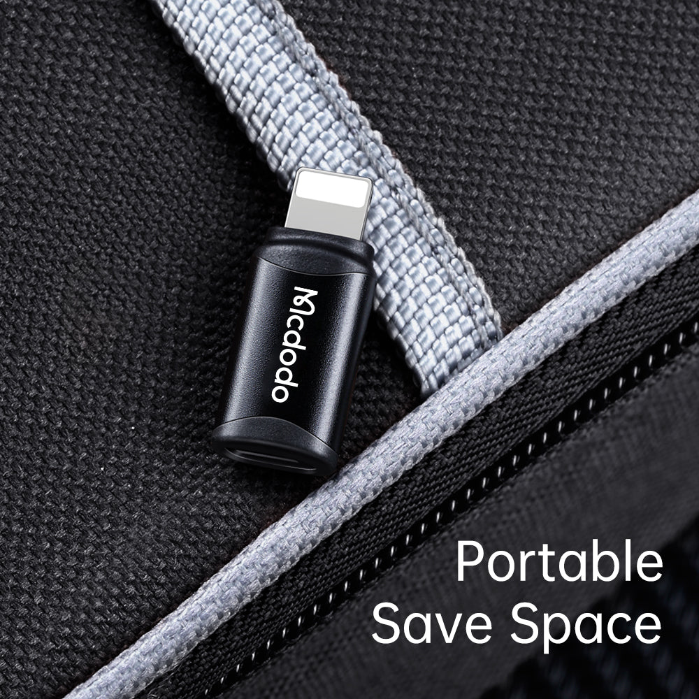 Adaptador de Dados e Carregamento USB-C - Lightning McDodo OT-7680, Preto