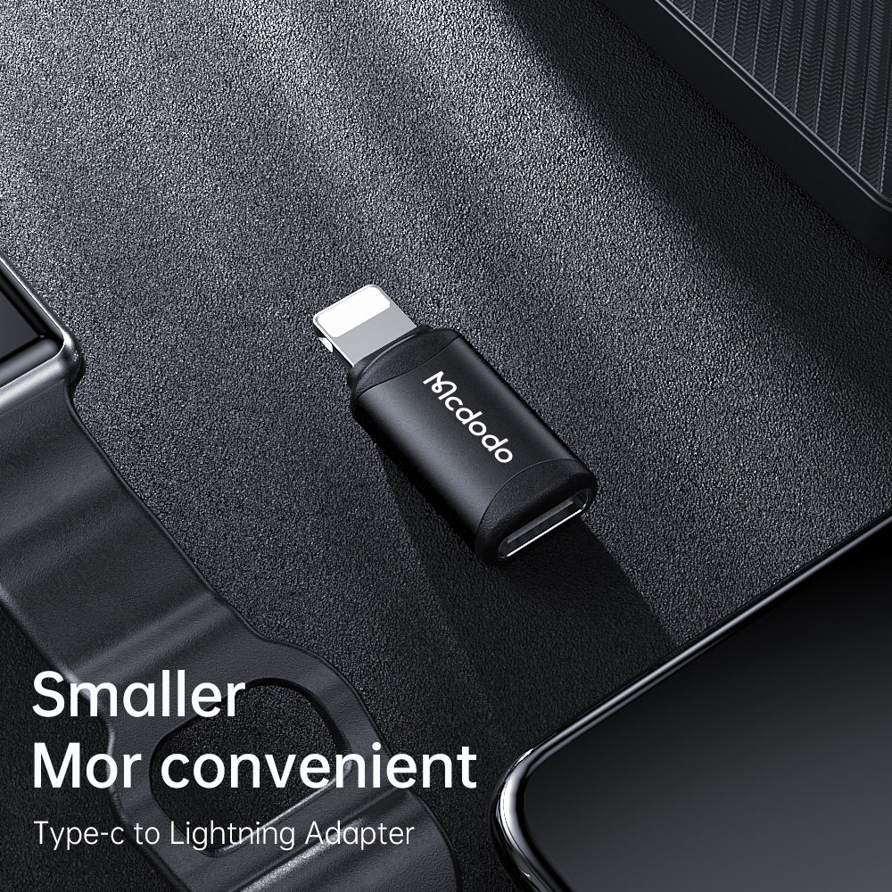 Adaptador de Dados e Carregamento USB-C - Lightning McDodo OT-7680, Preto