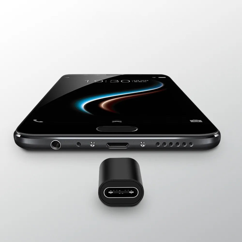 Adaptador de Dados e Carregamento USB-C - Lightning / microUSB / USB-A Techsuit A19 TriFlashX 3in1, Preto