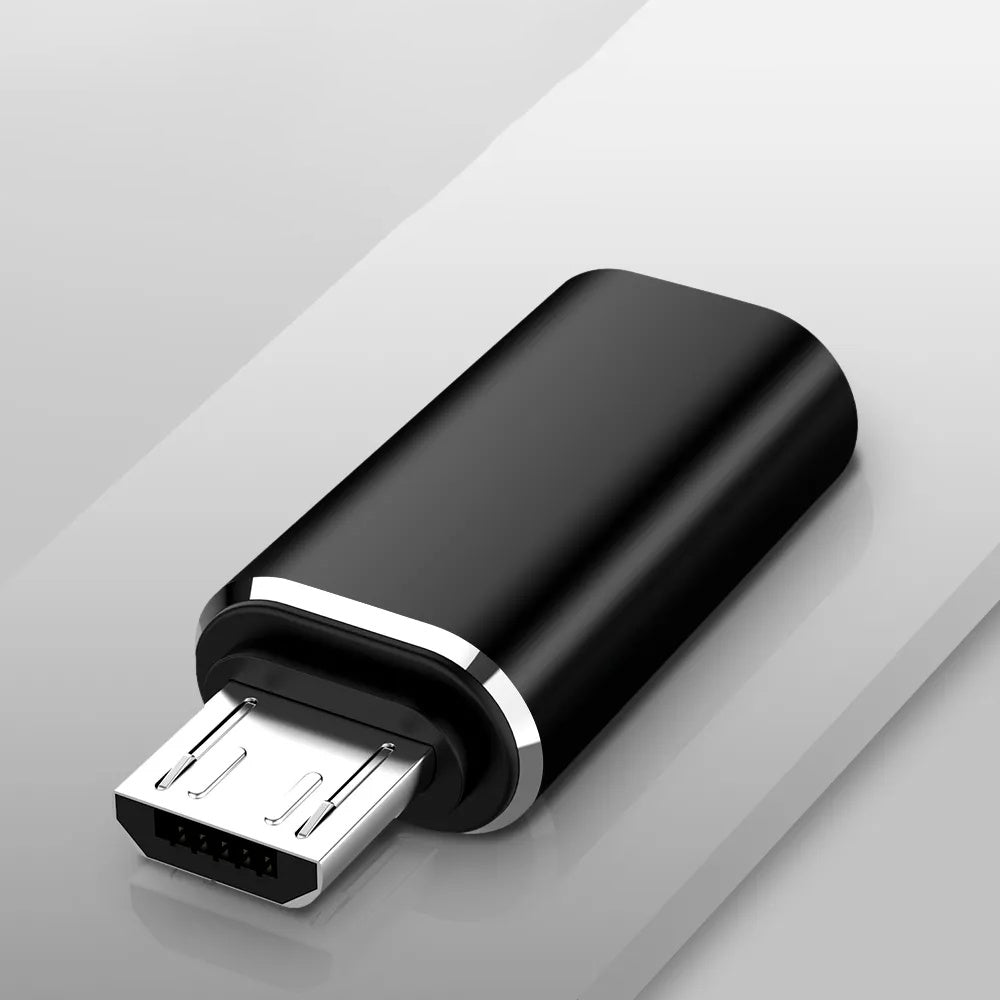 Adaptador de Dados e Carregamento USB-C - Lightning / microUSB / USB-A Techsuit A19 TriFlashX 3in1, Preto