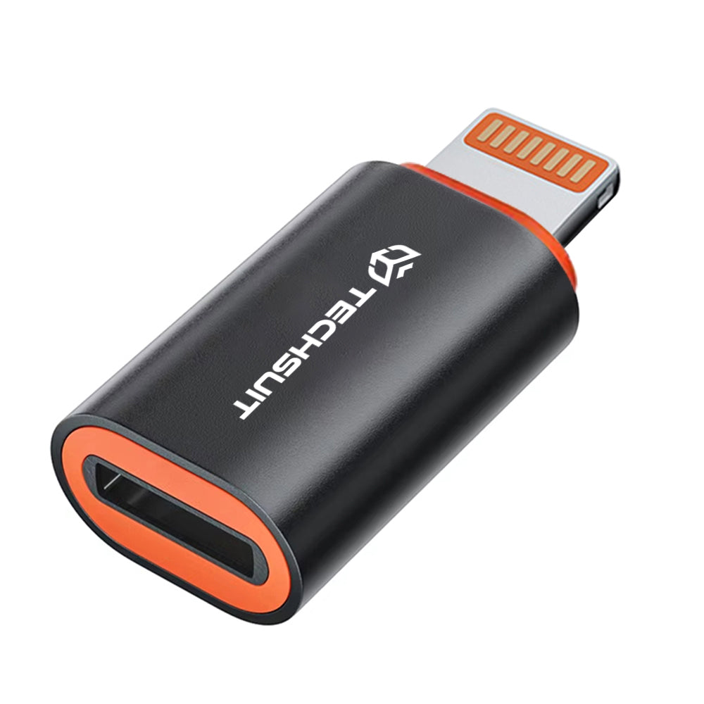 Adaptador de Dados e Carregamento USB-C - Lightning Techsuit A3 HyperPort, Preto Laranja
