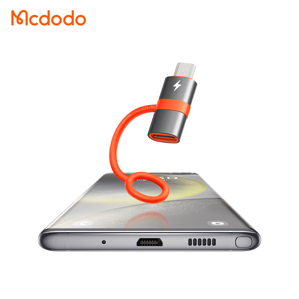 Adaptador de Dados e Carregamento USB-C - microUSB McDodo OT-3820, Cinzento