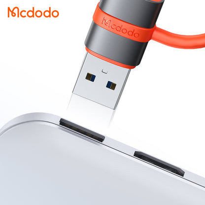 Adaptador de Dados e Carregamento USB-C - USB-A McDodo OT-3800, Cinzento