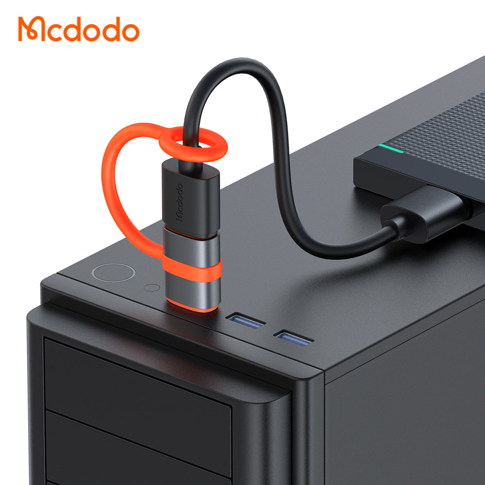 Adaptador de Dados e Carregamento USB-C - USB-A McDodo OT-3800, Cinzento