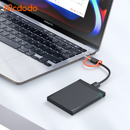 Adaptador de Dados e Carregamento USB-C - USB-A McDodo OT-3800, Cinzento