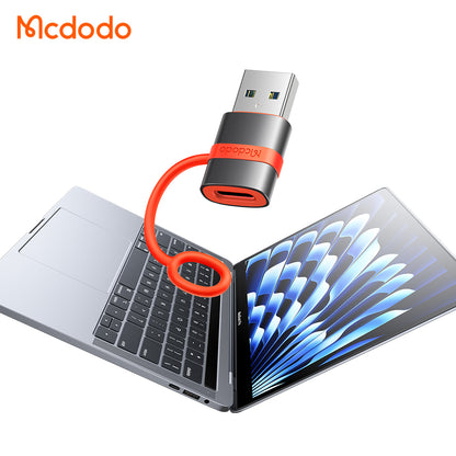 Adaptador de Dados e Carregamento USB-C - USB-A McDodo OT-3800, Cinzento