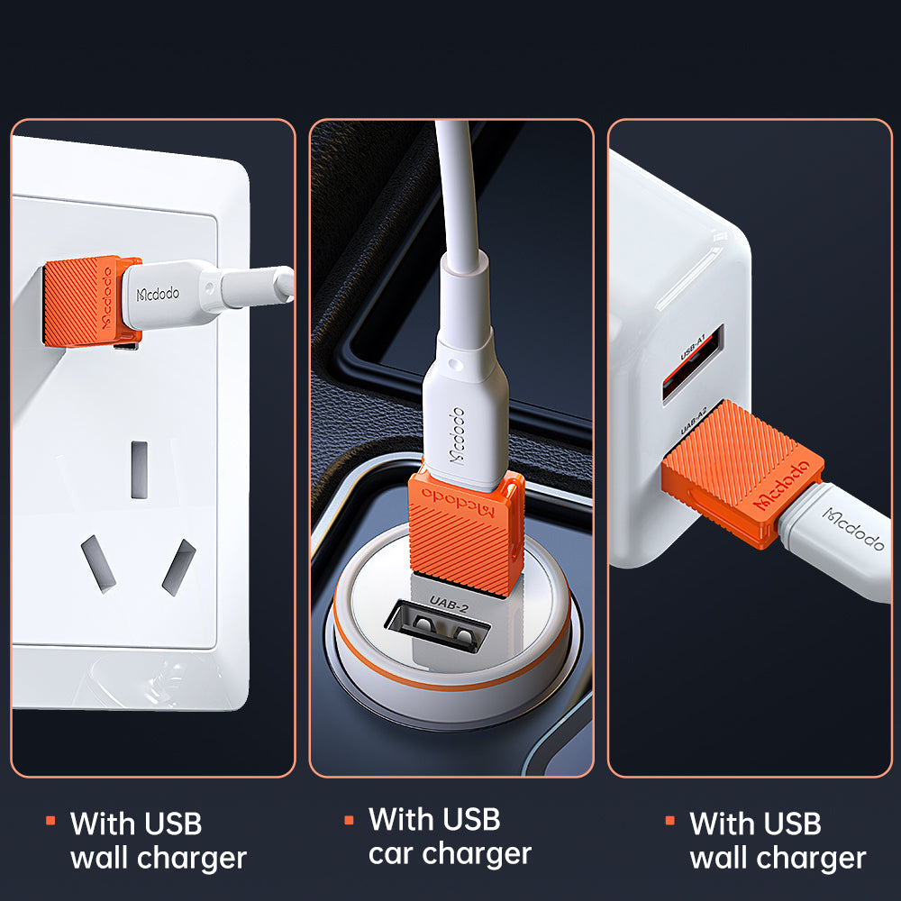 Adaptador de Dados e Carregamento USB-C - USB-A McDodo OT-6550, Laranja
