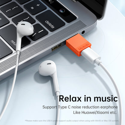 Adaptador de Dados e Carregamento USB-C - USB-A McDodo OT-6550, Laranja