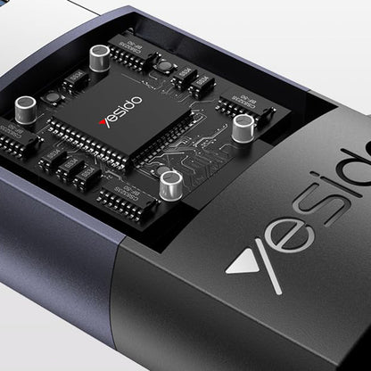 Adaptador de Dados e Carregamento USB-C - USB-A Yesido GS34, Cinzento