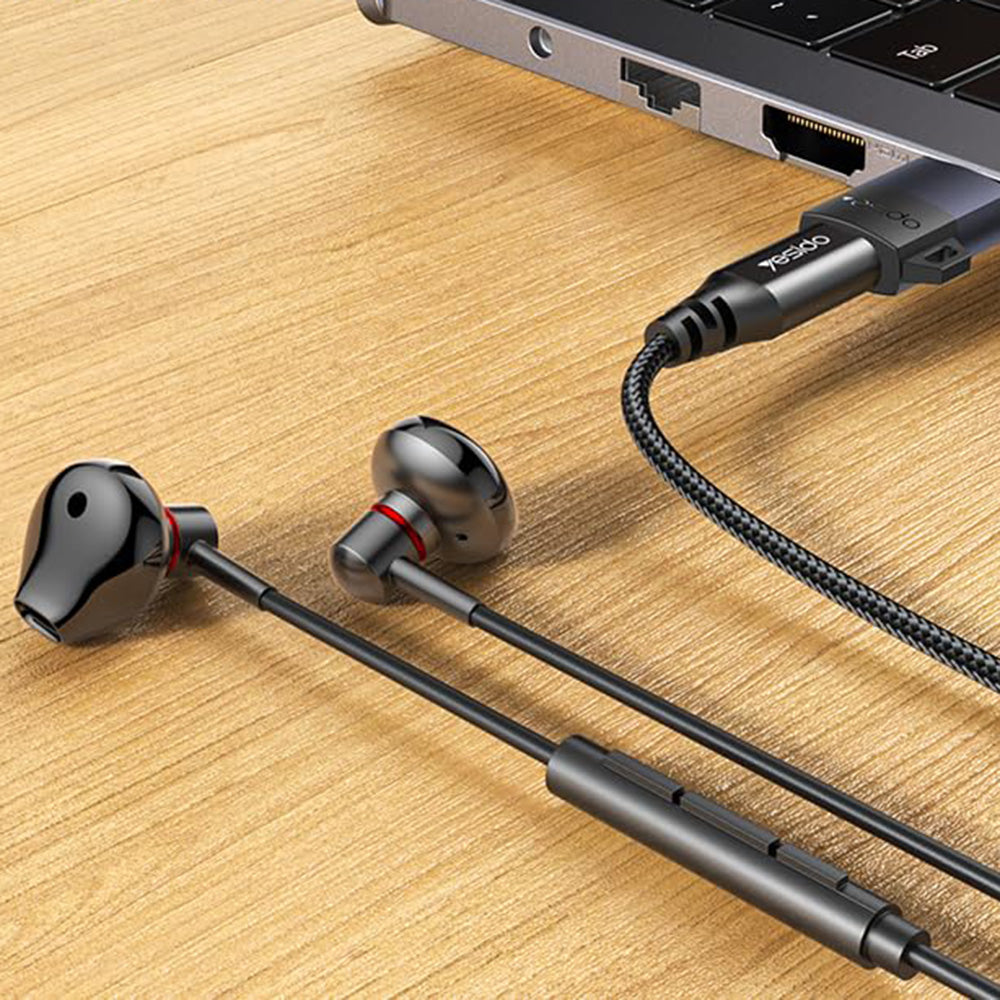 Adaptador de Dados e Carregamento USB-C - USB-A Yesido GS34, Cinzento