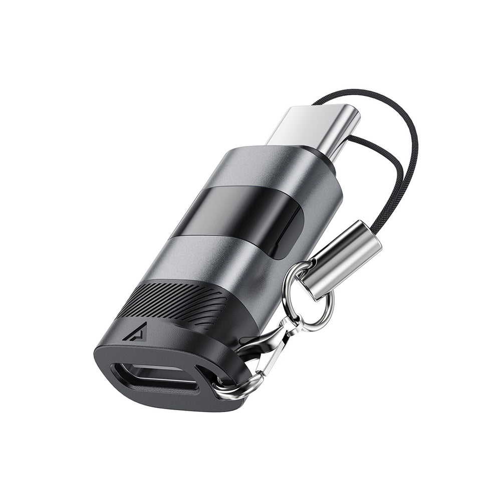 USB-C Data and Charging Adapter - USB-C Acefast J9 Display, Gray
