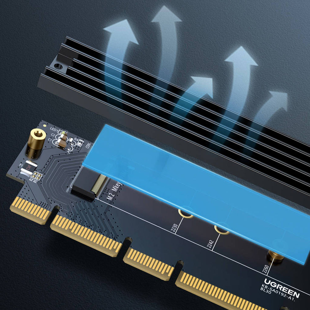 Adaptador Interface SSD UGREEN CM465 (30715), NVMe M.2 - PCIe 4.0 X4