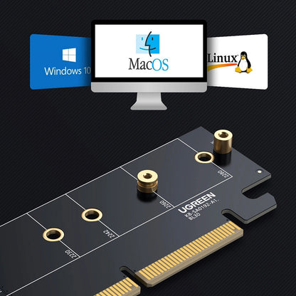 Adaptador Interface SSD UGREEN CM465 (30715), NVMe M.2 - PCIe 4.0 X4