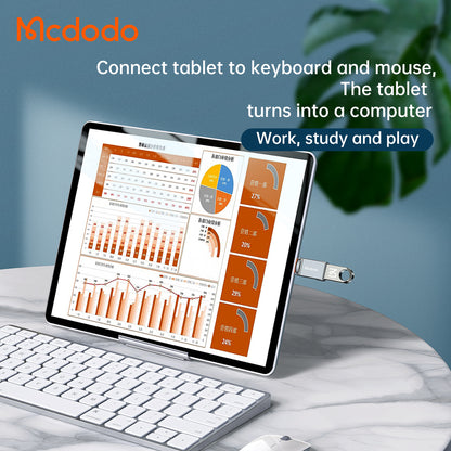Adaptador OTG Lightning - USB-A McDodo OT-8600, Cinzento