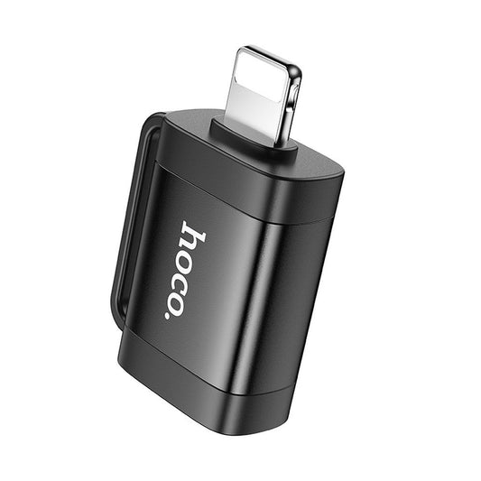 Adaptador OTG Lightning - USB-A HOCO UA31A, Preto