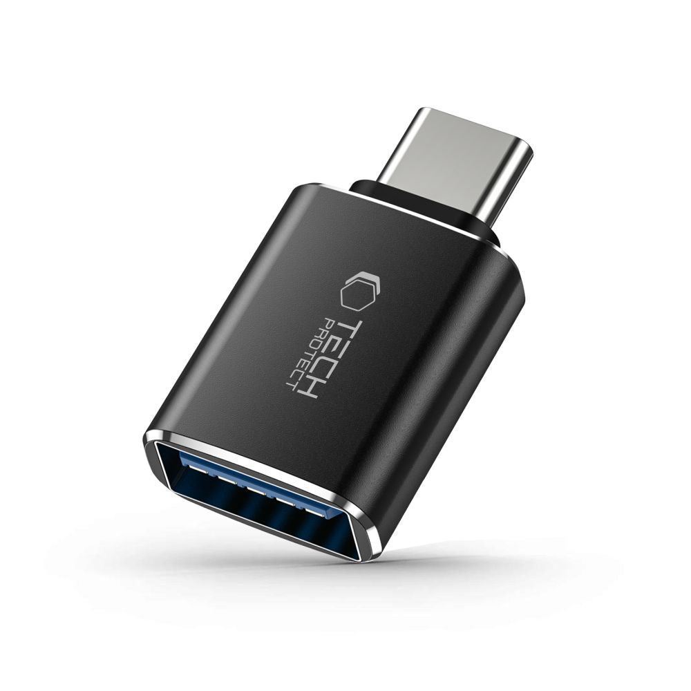 Adaptador OTG USB-C - USB-A Tech-Protect Ultraboost, Preto