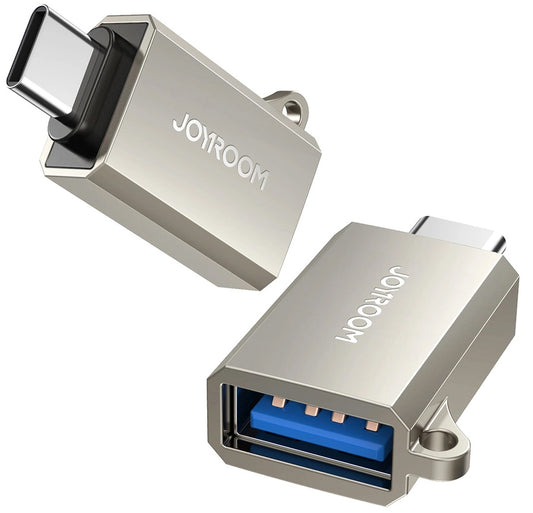 Adaptador OTG USB-C - USB-A Joyroom S-H151, Prateado
