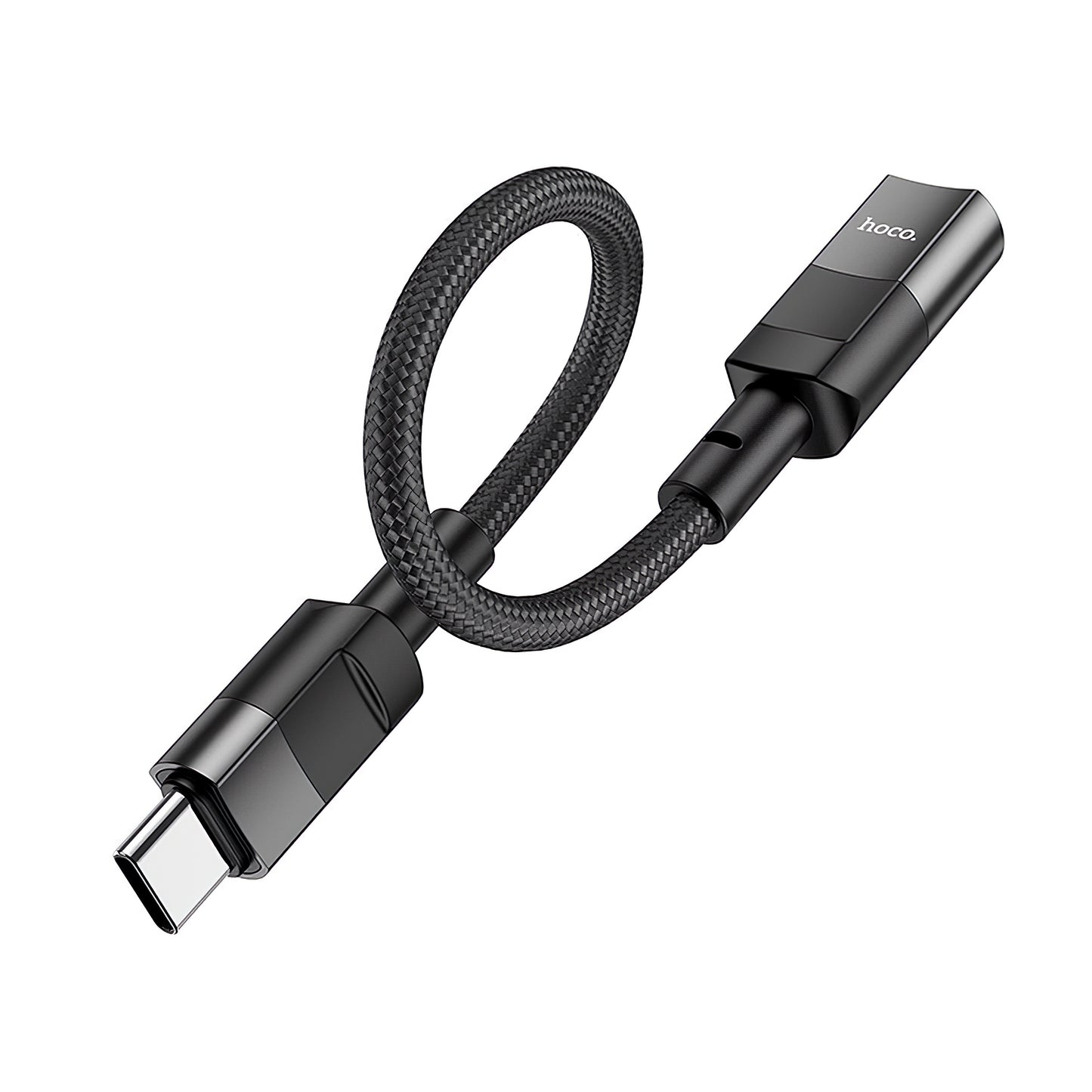 HOCO U107 Lightning - Adaptador de carregamento e dados USB-C HOCO U107, 0,1 m, preto 