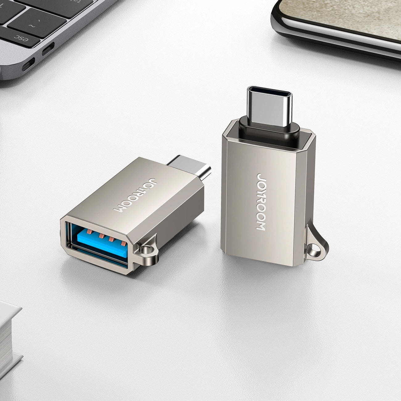 Adaptador OTG USB-C - USB-A Joyroom S-H151, Prateado