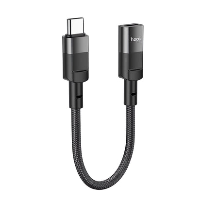 HOCO U107 Lightning - Adaptador de carregamento e dados USB-C HOCO U107, 0,1 m, preto 