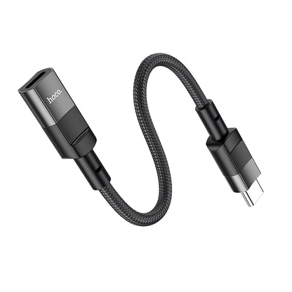 HOCO U107 Lightning - Adaptador de carregamento e dados USB-C HOCO U107, 0,1 m, preto 