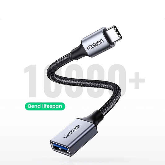 Adaptador OTG USB-C - USB-A UGREEN US378 (70889), Cinzento