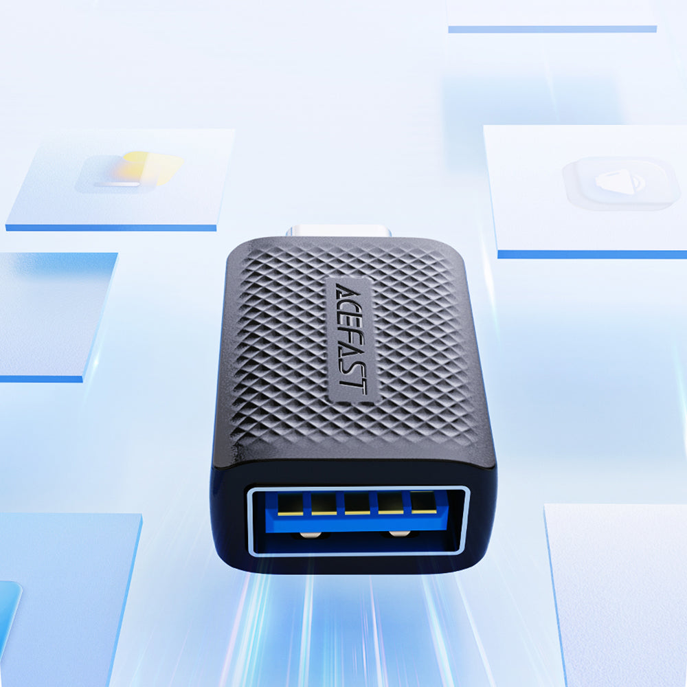 Adaptador OTG USB-C - USB-A Acefast J1, Preto