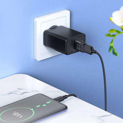 OTG USB-C to USB-A Adapter Borofone BV18, Black