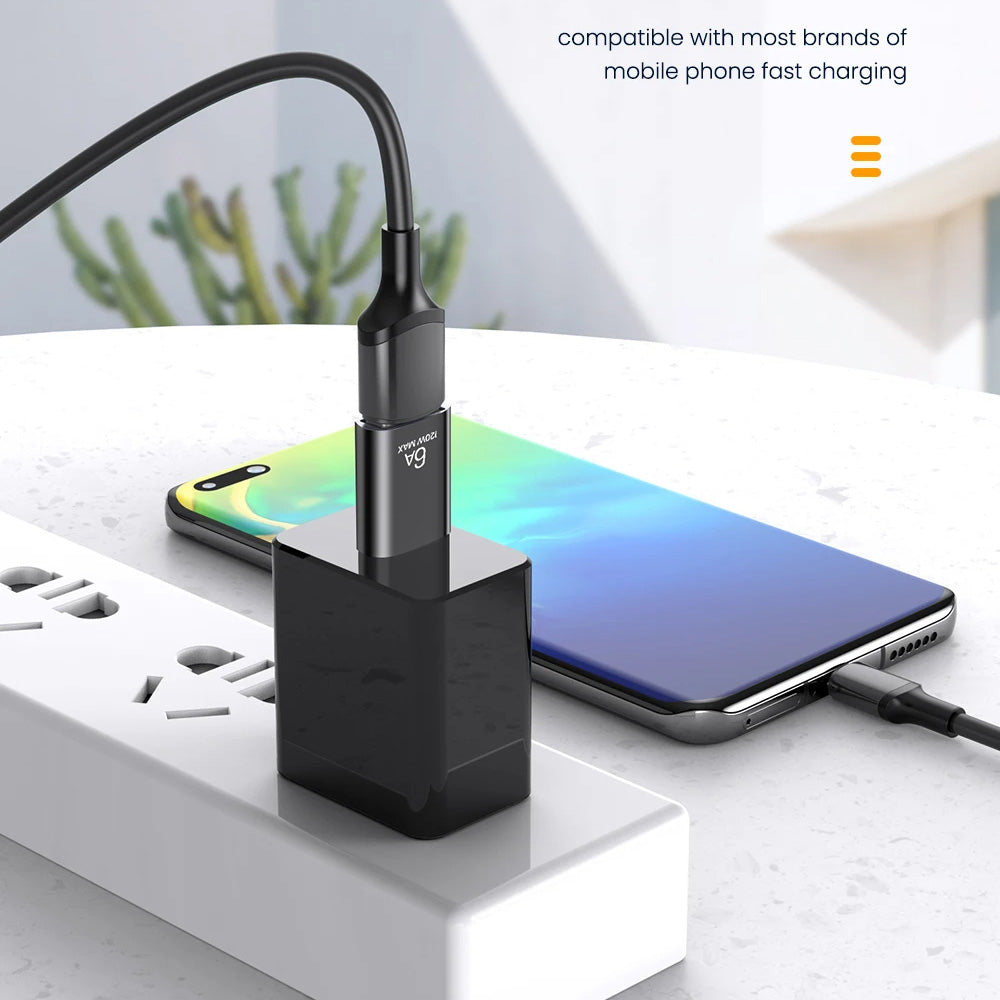 Adaptador OTG USB-C - USB-A Techsuit A2 HyperPort, Preto Laranja