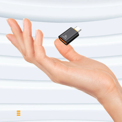 Adaptador OTG USB-C - USB-A Techsuit A2 HyperPort, Preto Laranja