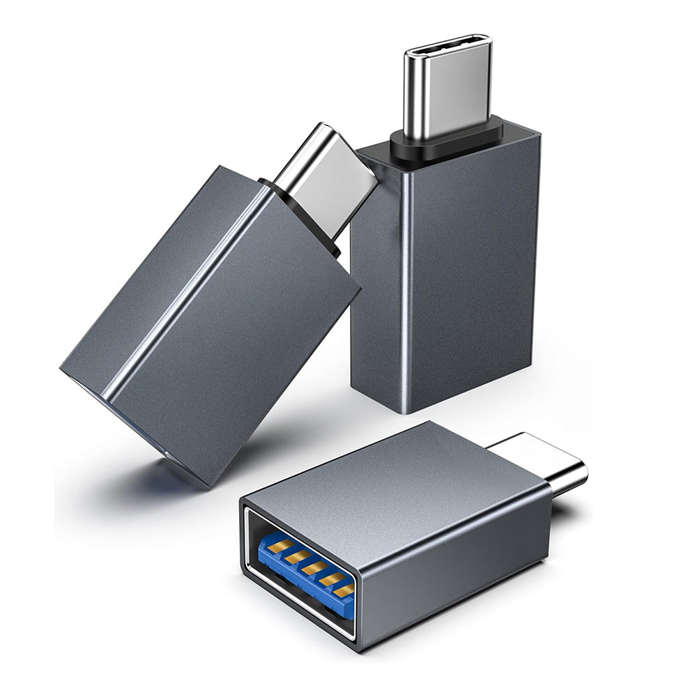 Adaptador OTG USB-C - USB-A Techsuit A8 SlateVolt, Cinzento