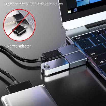 Adaptador OTG USB-C - USB-A Techsuit A8 SlateVolt, Cinzento