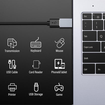 Adaptador OTG USB-C - USB-A Techsuit A8 SlateVolt, Cinzento
